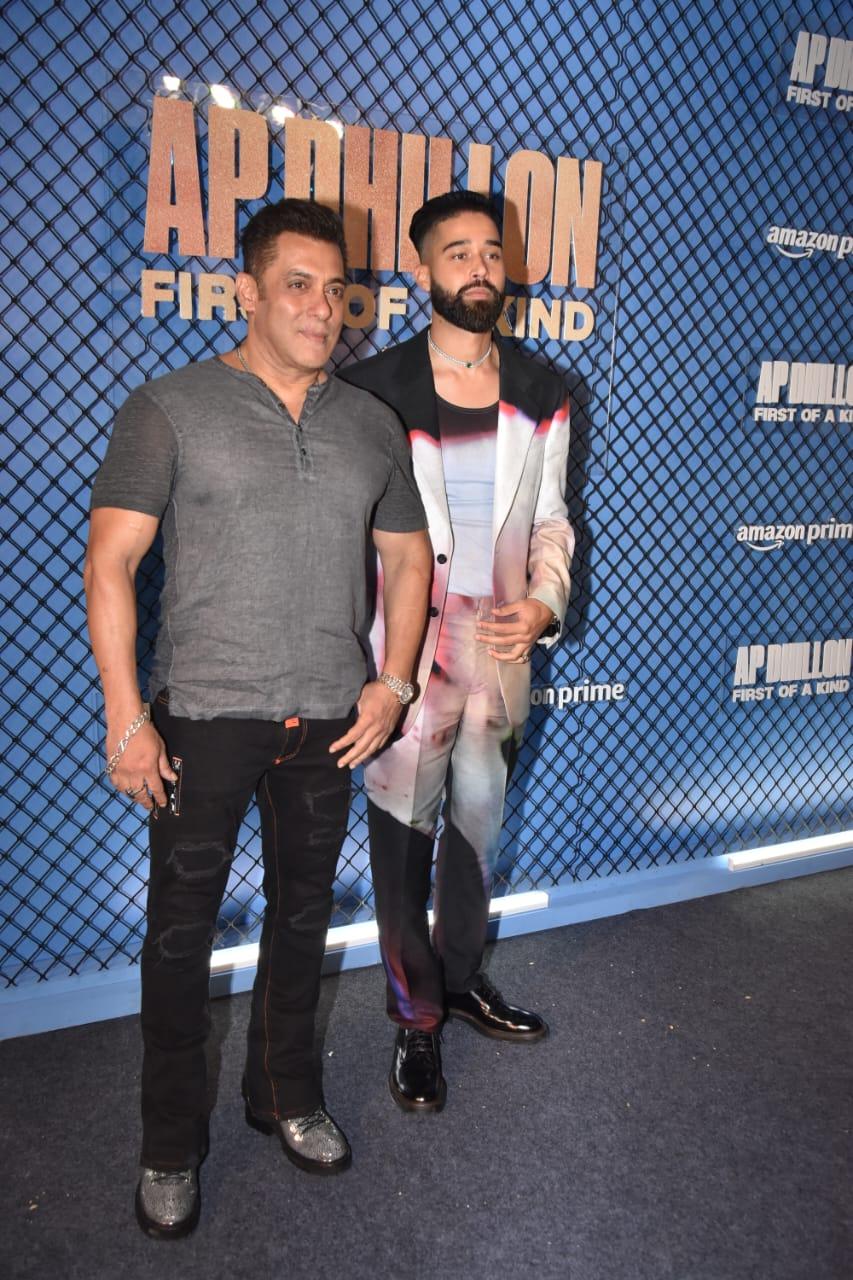 Superstar Salman Khan added his star power to the event, drawing attention with his commanding presence Superstar Salman Khan added his star power to the event, drawing attention with his commanding presence